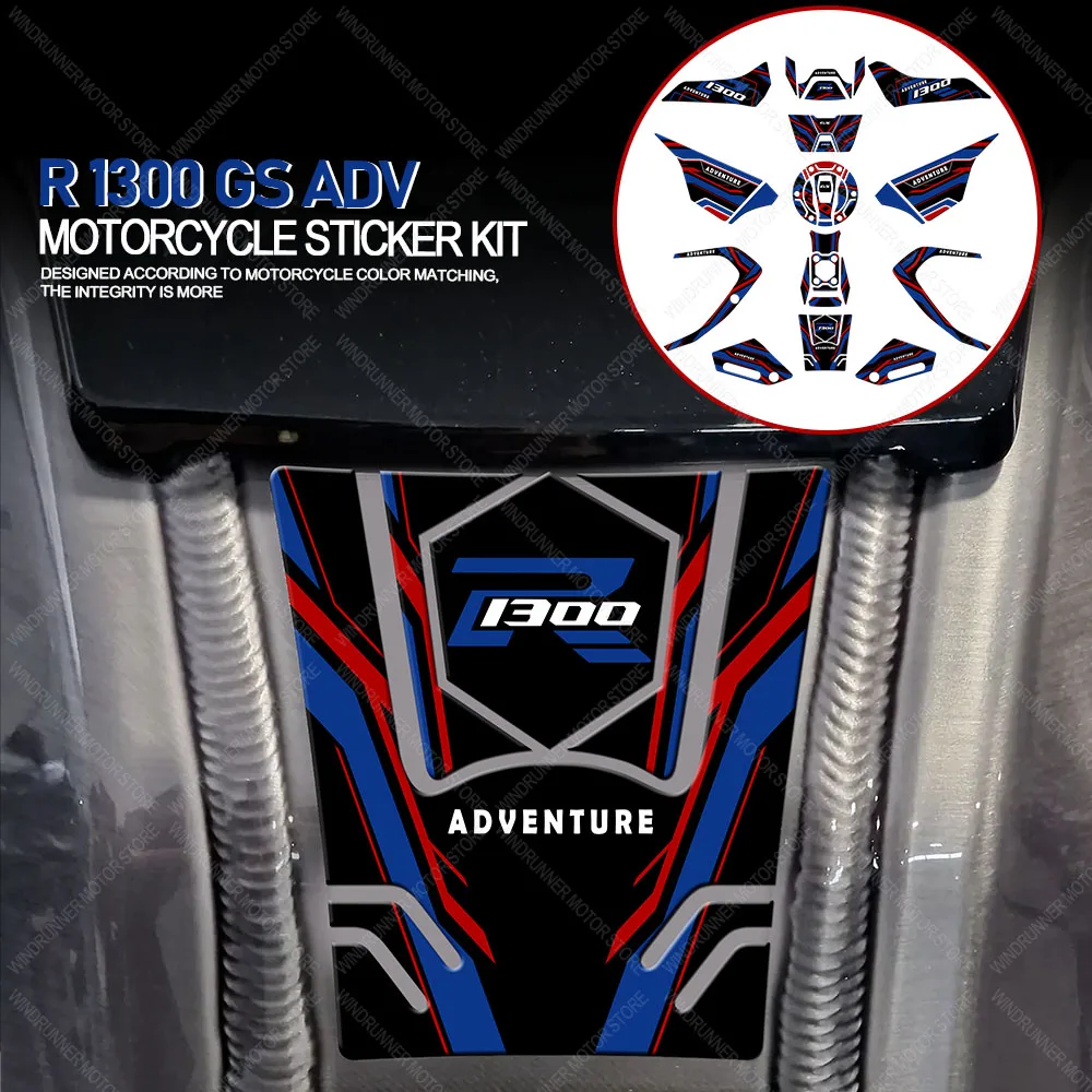 

Motorcycle Tank pad Stickers Protection kit Waterproof Sticker For R 1300 GS r1300gs ADV 3D Epoxy Resin Protective Sticker