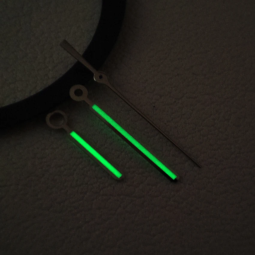 Аксессуары для стрелок NH35, зеленые светящиеся стрелки, подходящие для механизмов NH35/NH36/4R/7S