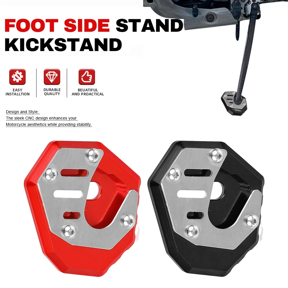 

Motorcycle Accessories Kickstand Extension Foot Side Stand Enlarger Pad Plate For Honda Africa Twin XRV750 RD07 XRV 750 XRV750