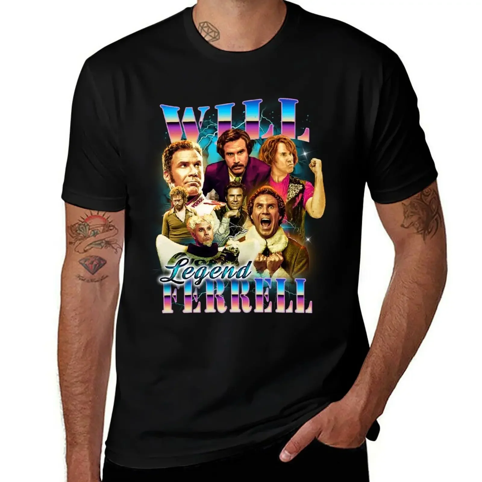 

Will Ferrell - legend - 90's bootleg style design T-Shirt tops designer shirts croswit shirt man clothing for men
