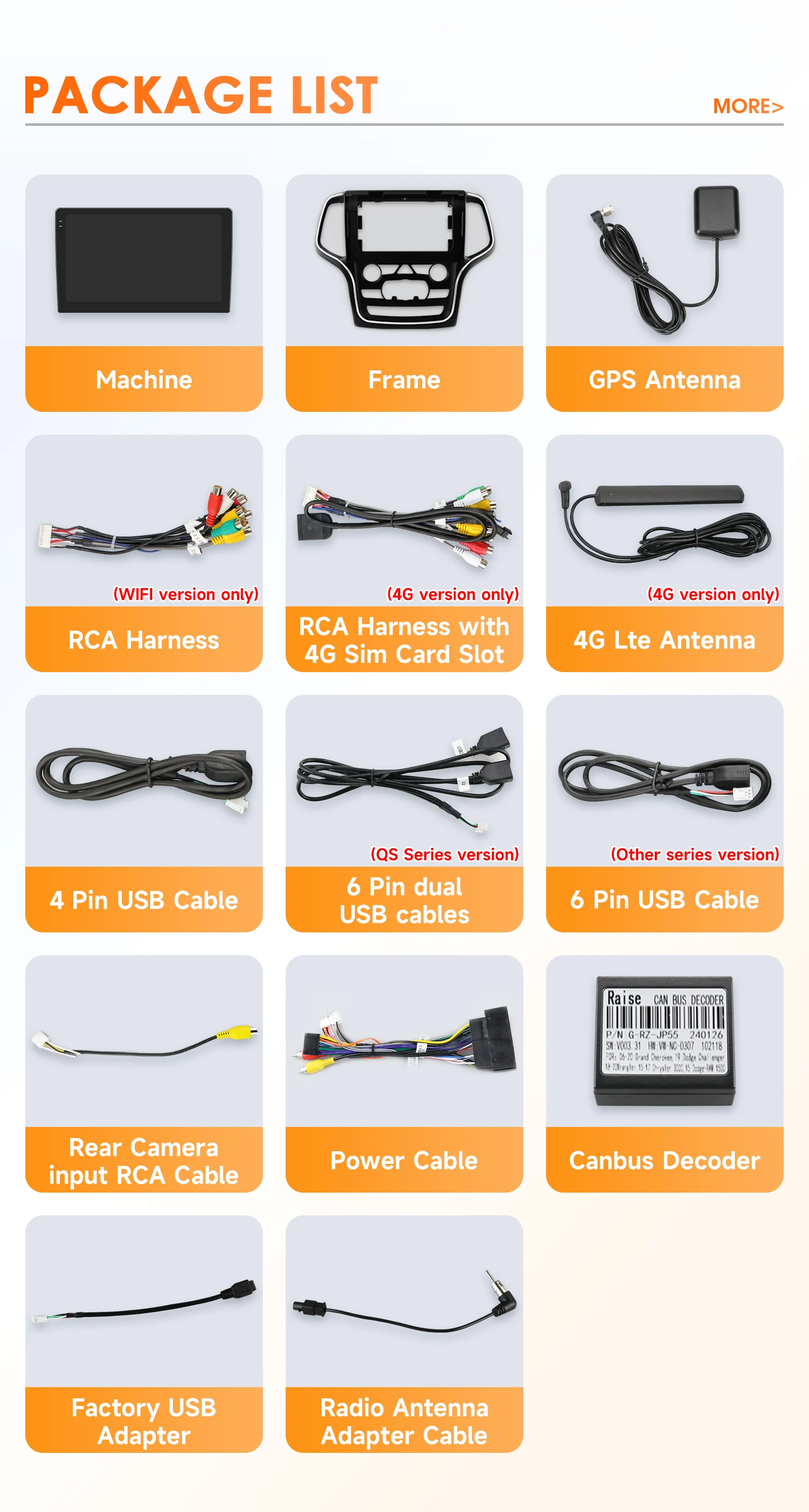 Hizpo-Radio con GPS para coche, reproductor Multimedia con Android, estéreo, Bluetooth, Carplay, para Jeep Grand Cherokee WK2 2014 - 2022 6
