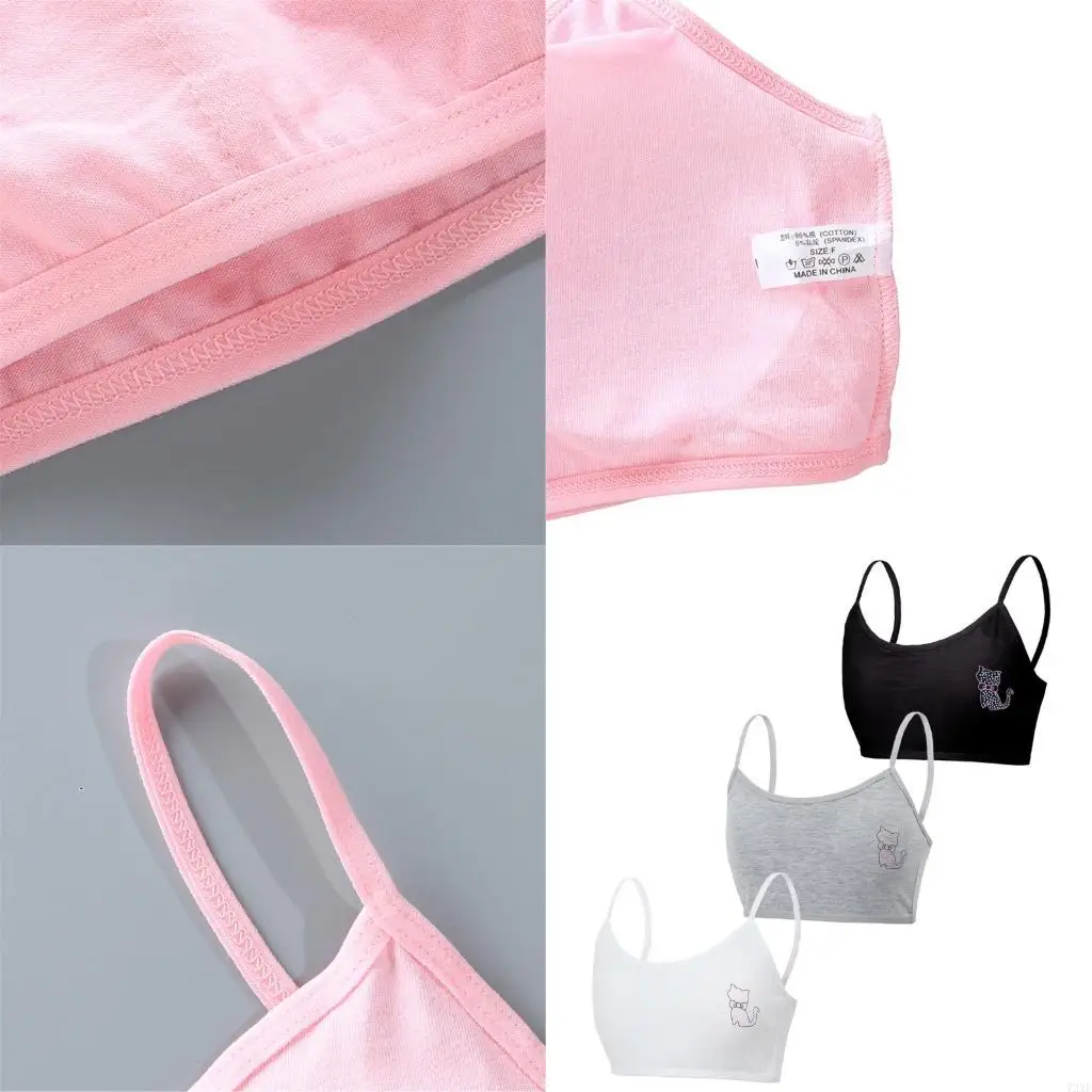 72XE Kids Cotton Camisole Gentle Skin Friendly Stretchable School Wear Essential