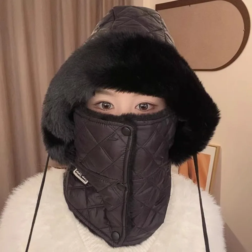 

Модная ветрозащитная теплая шапка для верховой езды, термотолстая конструкция, маска для лица, подкладка, интегрированный дизайн, лыжная маска, зимние мероприятия