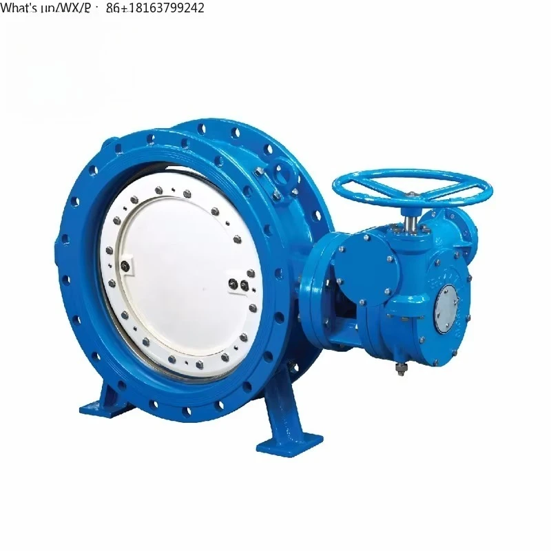 Фланцевый тип нового дизайна, двойной, три эксцентрика, большой размер Dn1200, 16-дюймовый дроссельный клапан с бабочками