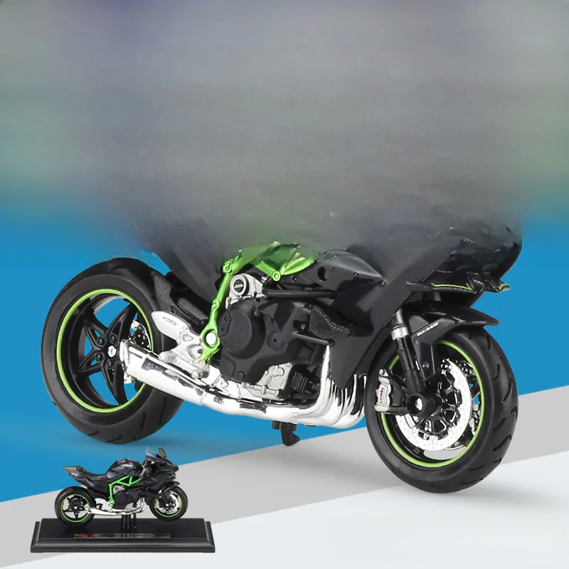 Maisto1:18 Modello di moto H2R con base