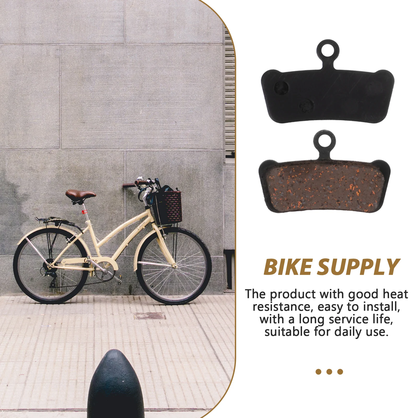 

1 set Brake Pads for Mountain Bike Disc M355 M446 TP02F Pair Heat Dissipation Wear Resistance Easy Install Long Service Life