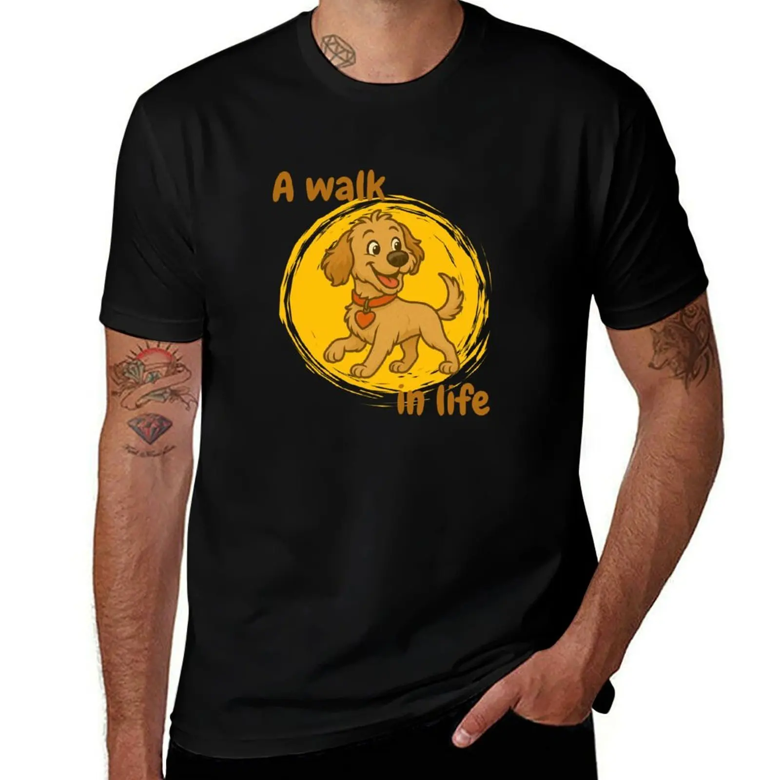 

Cavoodle - A Walk in Life T-Shirt Short sleeve tee boys animal print Man t-shirt black t shirts for men