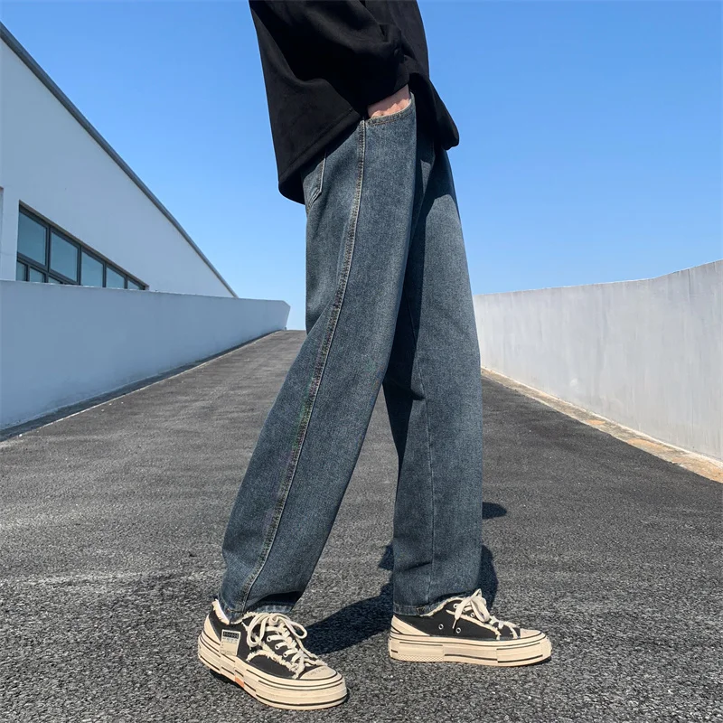 

Y2k Boyfriend Baggy Jeans Men Denim Trouser Korean Streetwear Straight Casual Jean Pants Vintage Femme Fashion 2023 F10