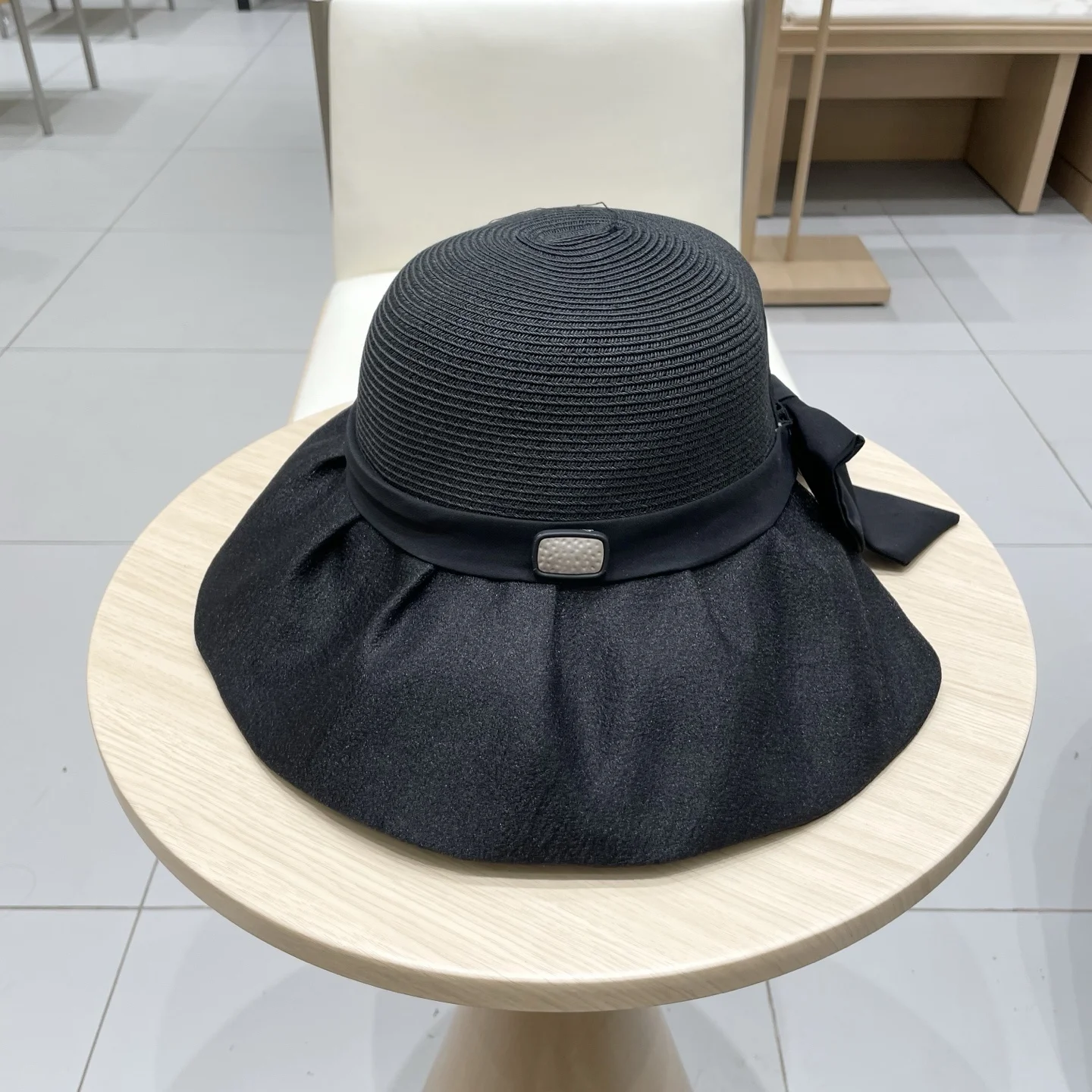 

Premium Straw Bucket Hat Top Quality Fashionable Sun Hat Couples Sweet Festival Gift Chic Similar Headwear Bucket Hats
