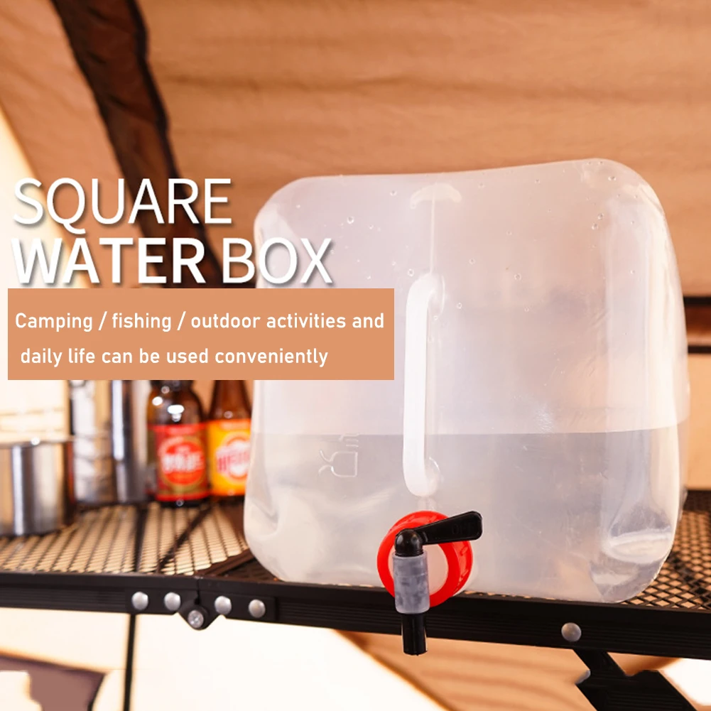 10/15/20L Foldable Water Bag Outdoor Sports Camping Hiking Travel Water Storage Container Portable Survival Water Bucket Bottle