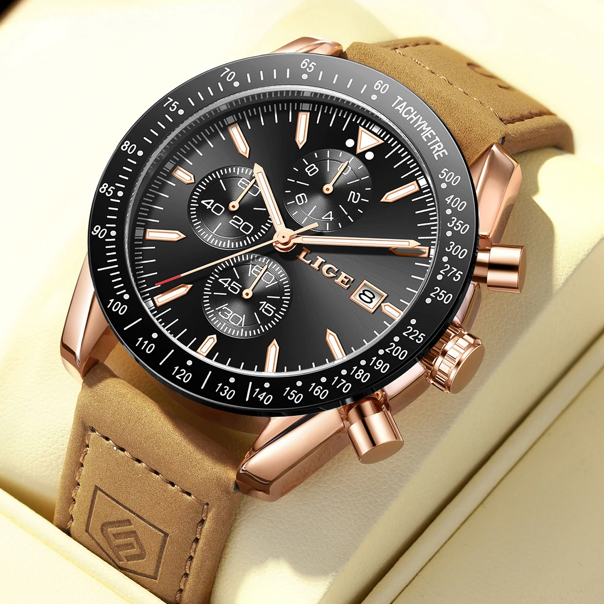 

LIGE кварцевые часы для мужчин, модные простые роскошные календари, повседневные спортивные часы, водонепроницаемые светящиеся часы, мужские часы Reloj Hombre + коробка