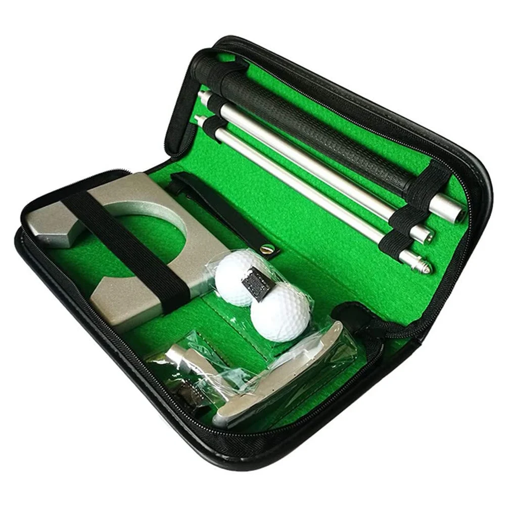 Golf Putter Set Portable Mini Golf Equipment Practice Kit with Detachable Putter Ball for Indoor/Outdoor Golf Trainer