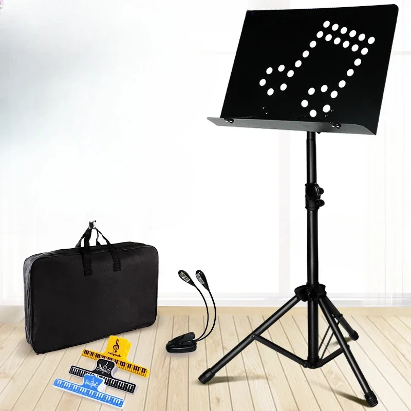 

The music stand can be lifted. zither, guitar and stand of the household reading stand is thickened