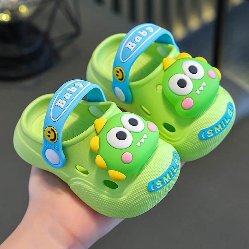 Children's Slippers Summer New Indoor Non Slip Soft Bottom Sandals Comfort Cute Cartoon Baby Boys Girls Ourtdoor Beach Slippers