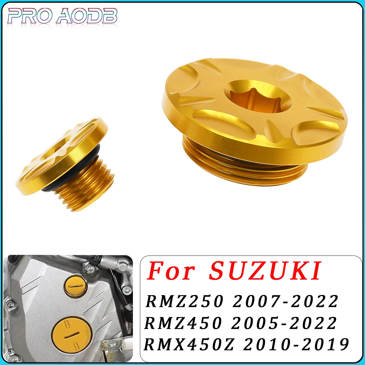 

Aluminium CNC Motorcycle Ignition Cover Plug For Suzuki RM 250 450 RMZ250 RMZ450 RMX450Z RM-Z250 RM-Z450 RMX-450Z 2005-2021 2022