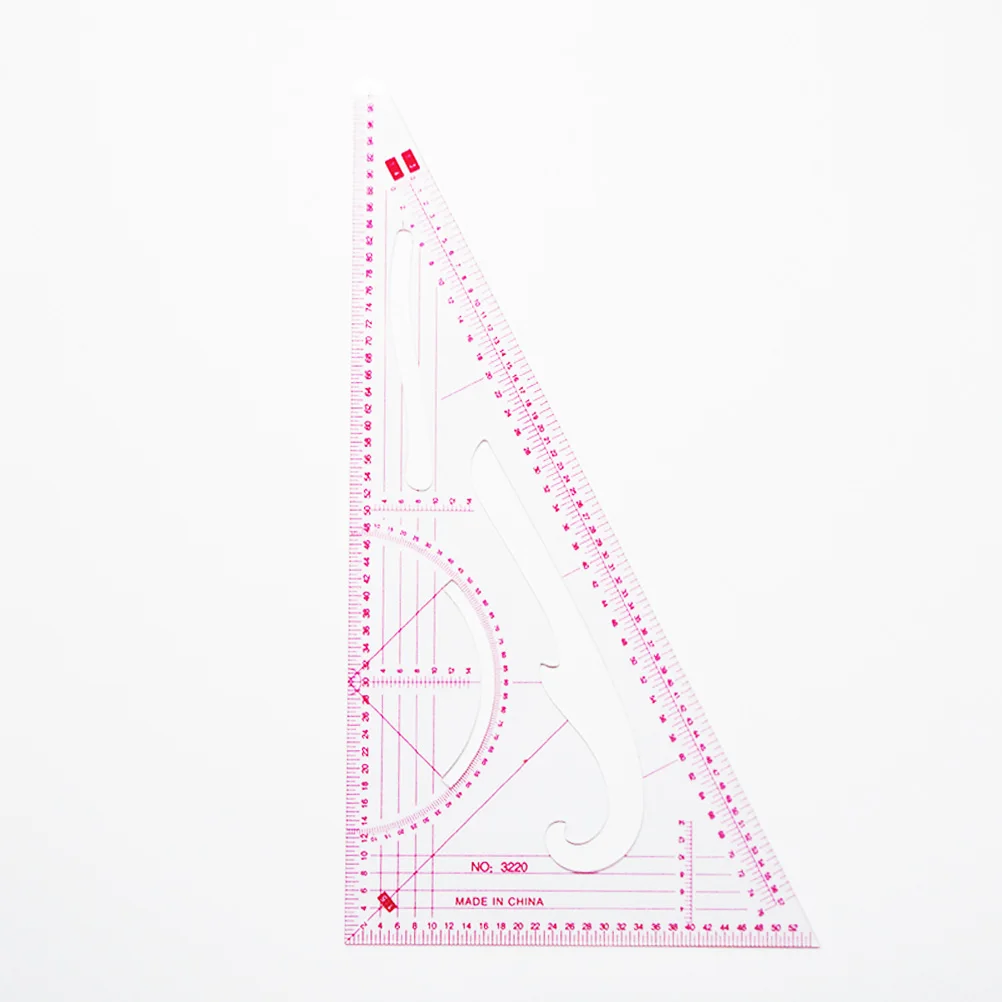

4pcs Plastic Ruler Set Metric Sewing Tools For Clothing Design Curve Grading Pattern Cutting Tailors Durable Clear Measurement
