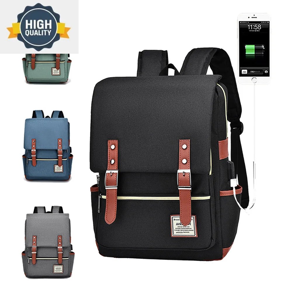 Backpack Men Women Satchel Student Computer Bag College Daypack Waterproof Nylon Travel Male Female Laptop School Book Bags