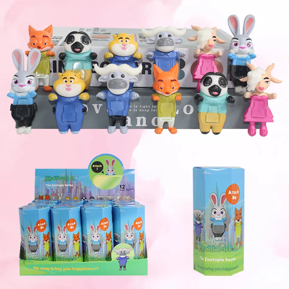 

Набор из 12 фигурок Movic Disney Zootopia 2: Ник Фокс и Джуди Зоотрополис 2 — игрушки-фигурки для фанатов, рождественский подарок
