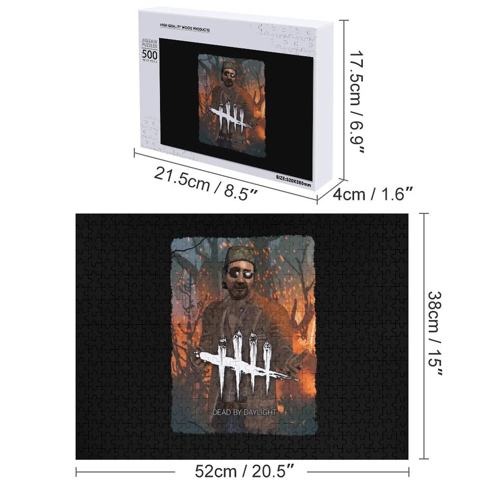 ตัวละครเอซ วิสคอนติจากเกมดาวล์ไลท์ ตัวต่อจิ๊กซอว์ของเล่นเด็ก ของเล่นไม้ ของขวัญภาพถ่ายส่วนตัว ตัวต่อจิ๊กซอว์สลักชื่อ