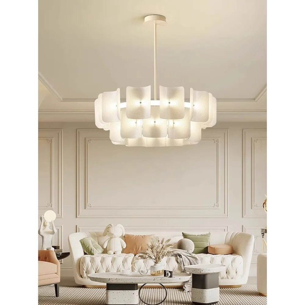 

*Living room chandelier dining room bedroom chandelier cream wind lamp