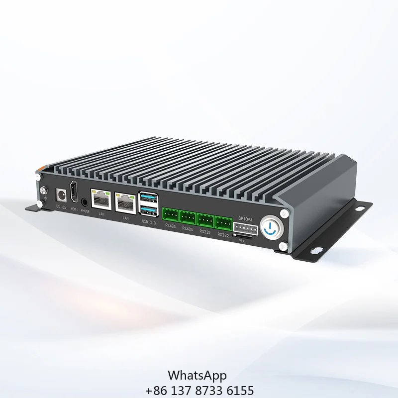 Fanless Industrial Mini Pc Android Industrial Dustproof AI Edge Counting Computer 9-36V Wide Voltage Embedded Box Pc