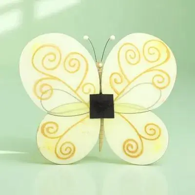 

Yellow Bee Wing Prop for Cosplay Party Festival Costume Toddler Decor Butterflies Insect Wings Lightweight Portable