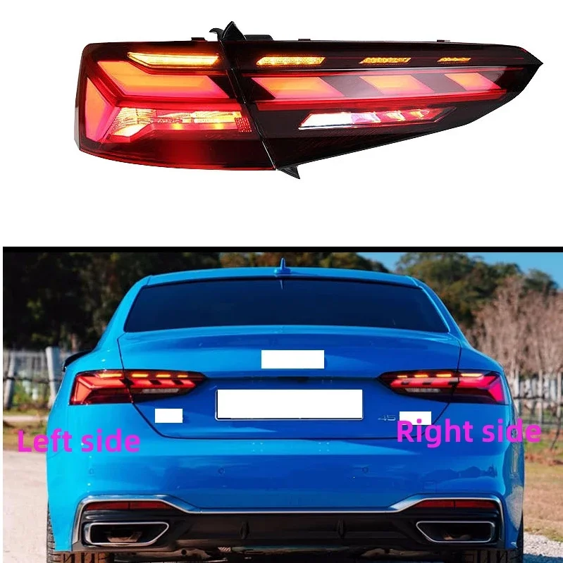 

For Audi A5 2017 2018 2019 2020 Taillight Assembly S5 Modified LED Running Light Flow Turn Signal Brake Light