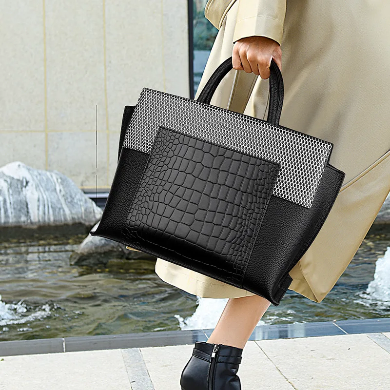

High Quality Leather Lady Shoulder Crossbody Bag Purses and Handbags Designer Messenger Totes Bag Schoudertassen Dames Groot
