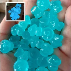 20pcs Luminous Mushroom Fluorescent Stones for Plant, Garden and Landscape Resin Crafts Gravel Glow in the Dark