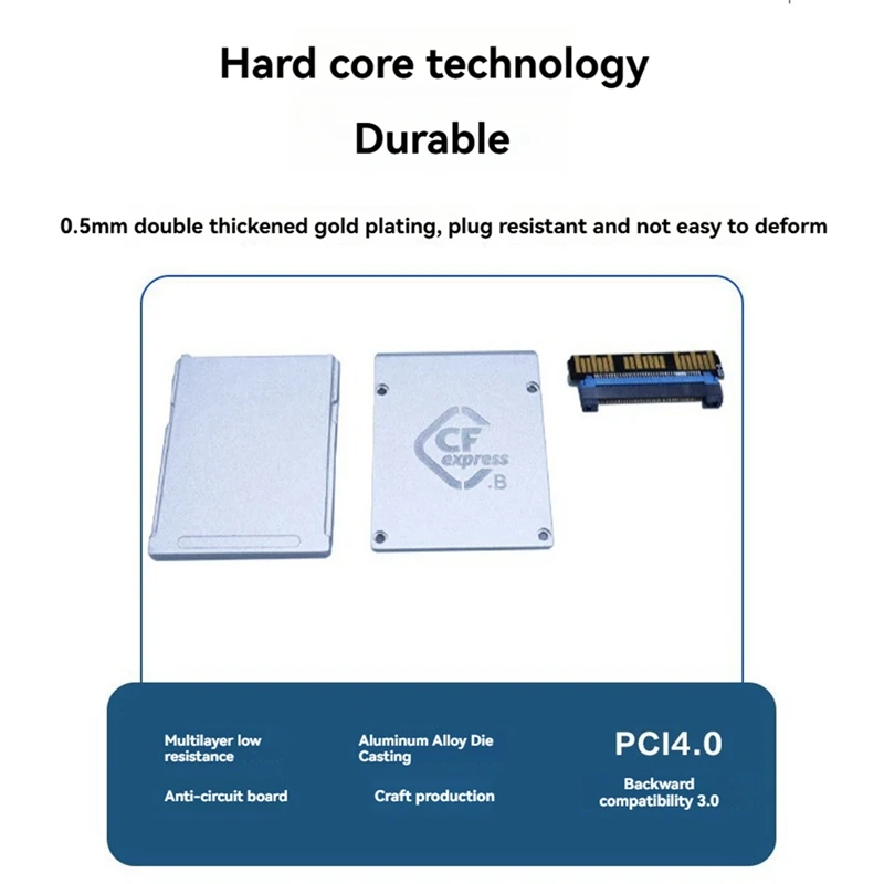 Cfexpress Type B To NVME M.2 2230 SSD Adapter, Pcie 4.0 Expansion Memory Cfexpress Card Adapter For CANON NIKON R5/R5C