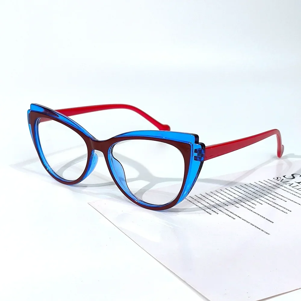 Cat Eye farblich passende Rahmen-Lesebrille, Retro-Mode-Lesebrille, Damen-Computerbrille – Detail 5
