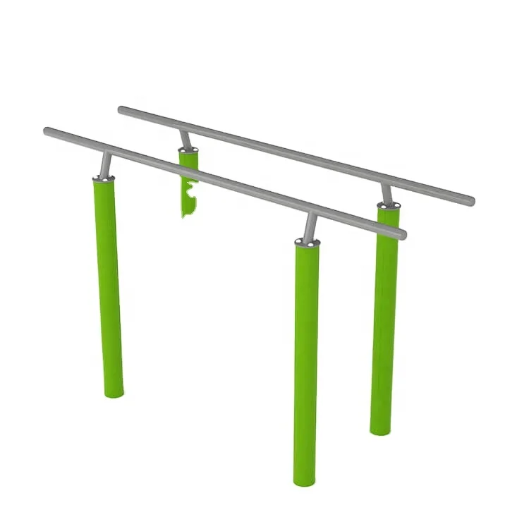 Outdoor Double Horizontal Bars, Fitness Pull Up Station, Parallel Gymnastic Equipment for Bodyweight Training Use