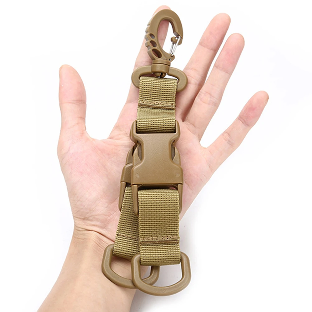 

3 Pcs High Quality Nylon Buckle Carabiner Keychain Lanyards Holder Belt Keychains Detachable Hiking Outdoor Ring Webbing