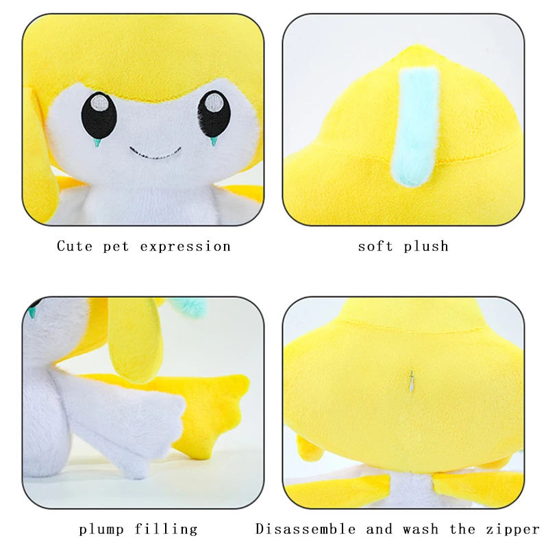 

45/75cm Kawaii Large Jirachi Pokemon Plush Toys Doll Cartoon Ornament Stuffed Plushie Sofa Pillow Pokémon Gift for Children