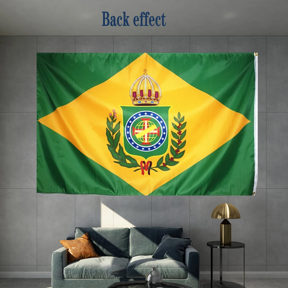 First Flag Of The Empire of Brazil 1822-1870 Year Period  Material Object Photography Suitable For Both Indoor Or Outdoor Use