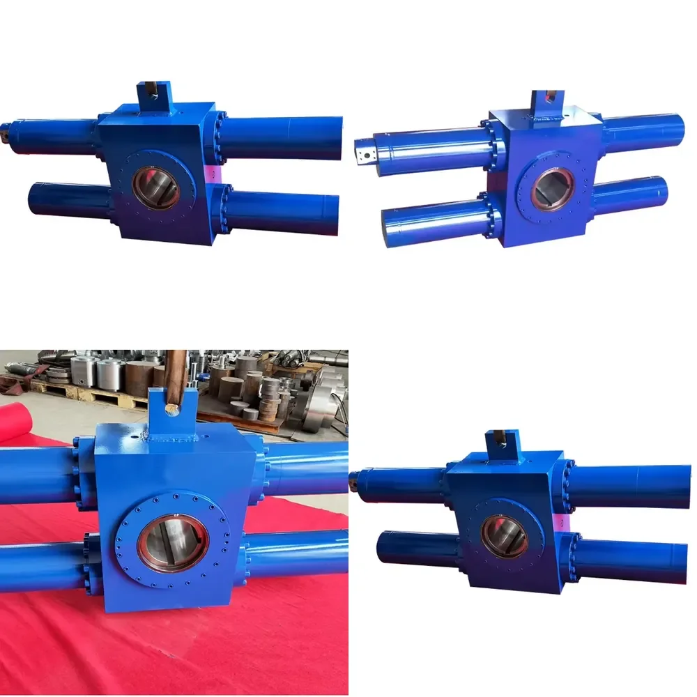 Cilindro Hidráulico de Giro con Engranaje, Equipado con Sensor MTS, Torque de 160-180 Grados, 170 KNm