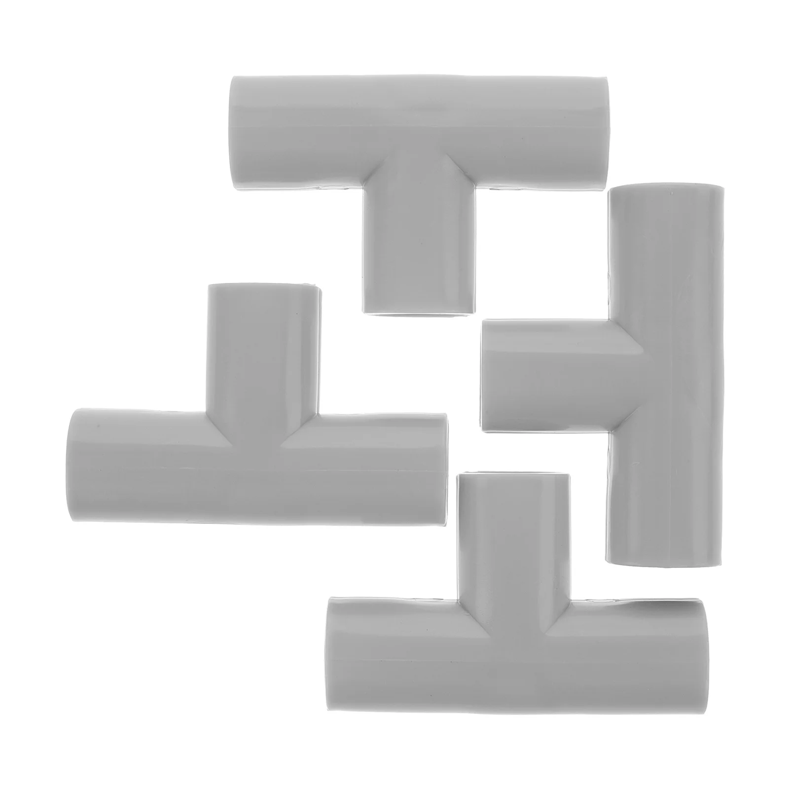4 stuks stalen tee-connectoren spelhekaccessoires duurzame 3-weg pijpfitting voor babyveiligheid kinderbox binnen buiten
