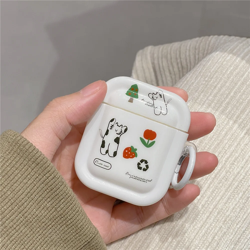 For Apple AirPods 3 pro 2 Case Cute Cartoon Bear cat rabbit Wireless Earphone soft Cover for Airpods 3 2 1 pro Shell cases