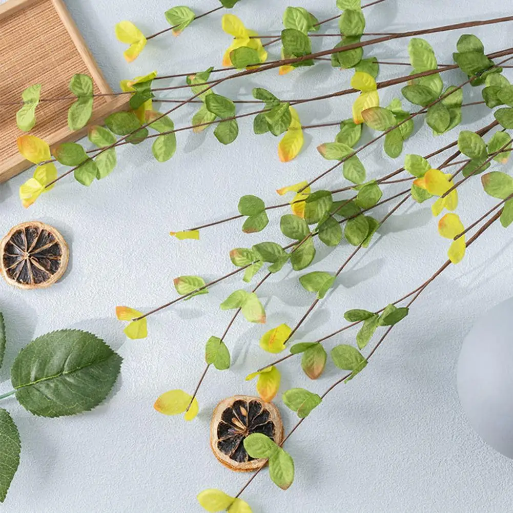 Artificial Plant Plant Realistic Artificial Leaf Decor Long-lasting Non-fading Simulation Plants for Home Party Table 6pcs