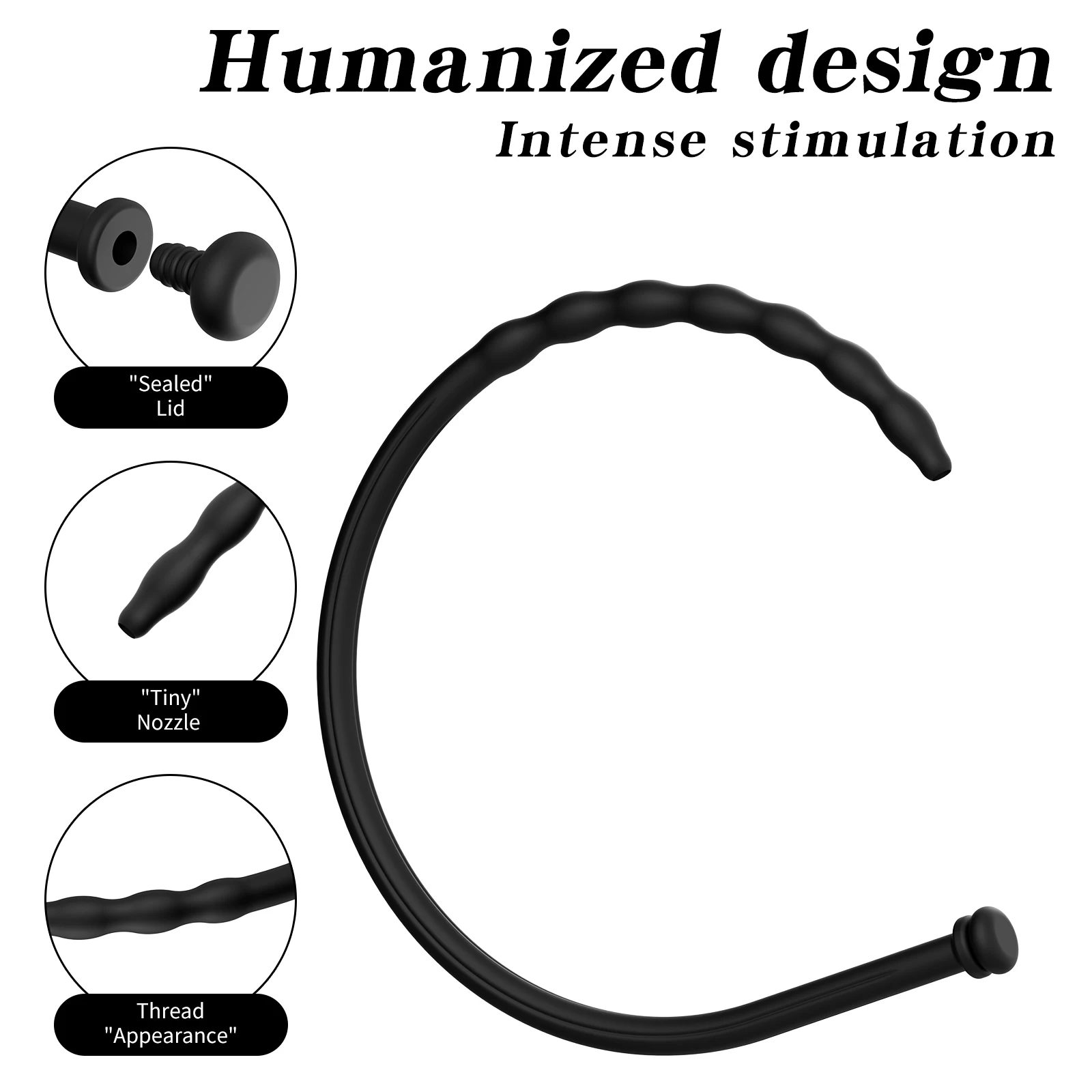 S/M/L Urethral Catheter Dilator Hollow Blocker Needle Injection Horse Eye Stick Penis Dilator Stimulator Sex Tooys for Man 18+ view 4