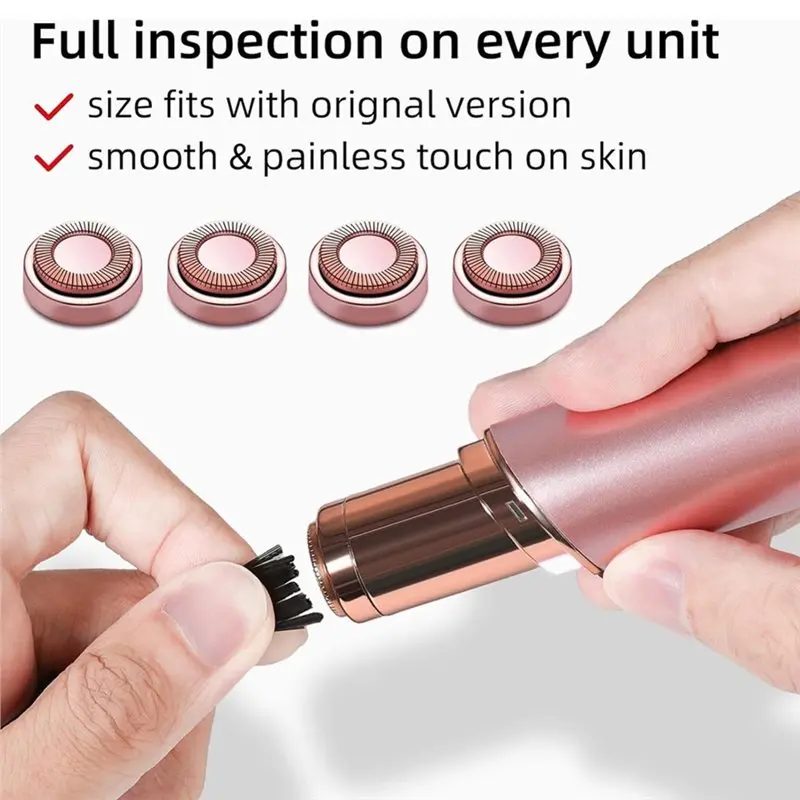 ABIT Facial Hair Remover Replacement Heads Gen 1 For Flawless Shaver Tool For Finishing Touch For Flawless Hair Removal