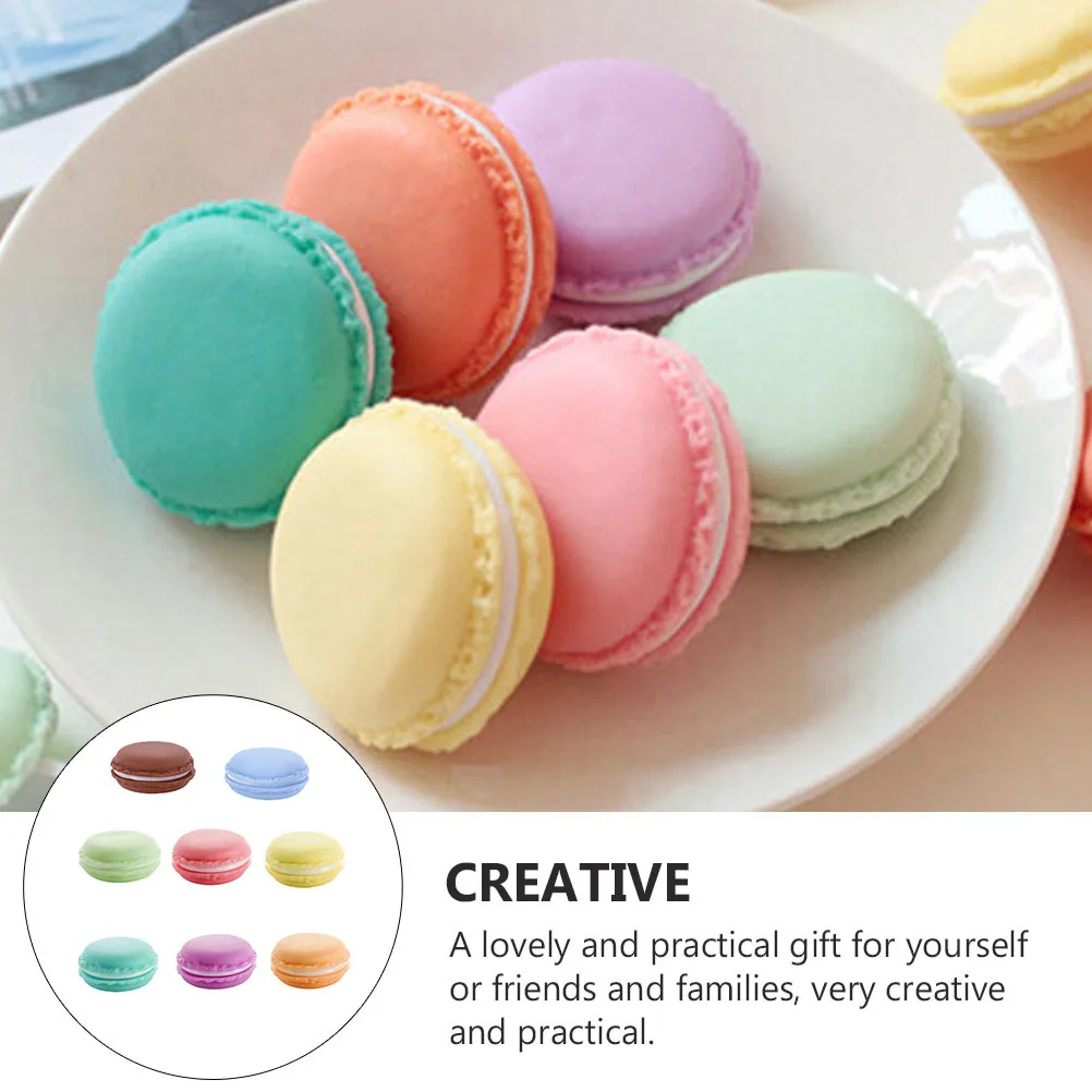 8Pcs Macaron Storage Mini Jewelry Organizer Portable Creative Container Small Accessories Ring Storage Case Jewelry