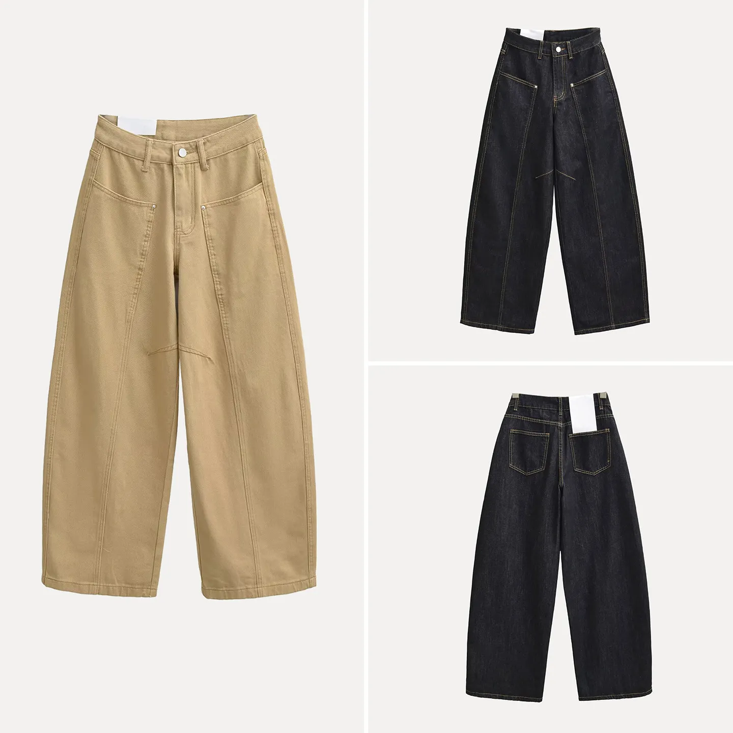 

Slimming Long Knife Jeans Commuter Sle Women's Winter New Arrival Durable l Waist ket Detail Stand Fit