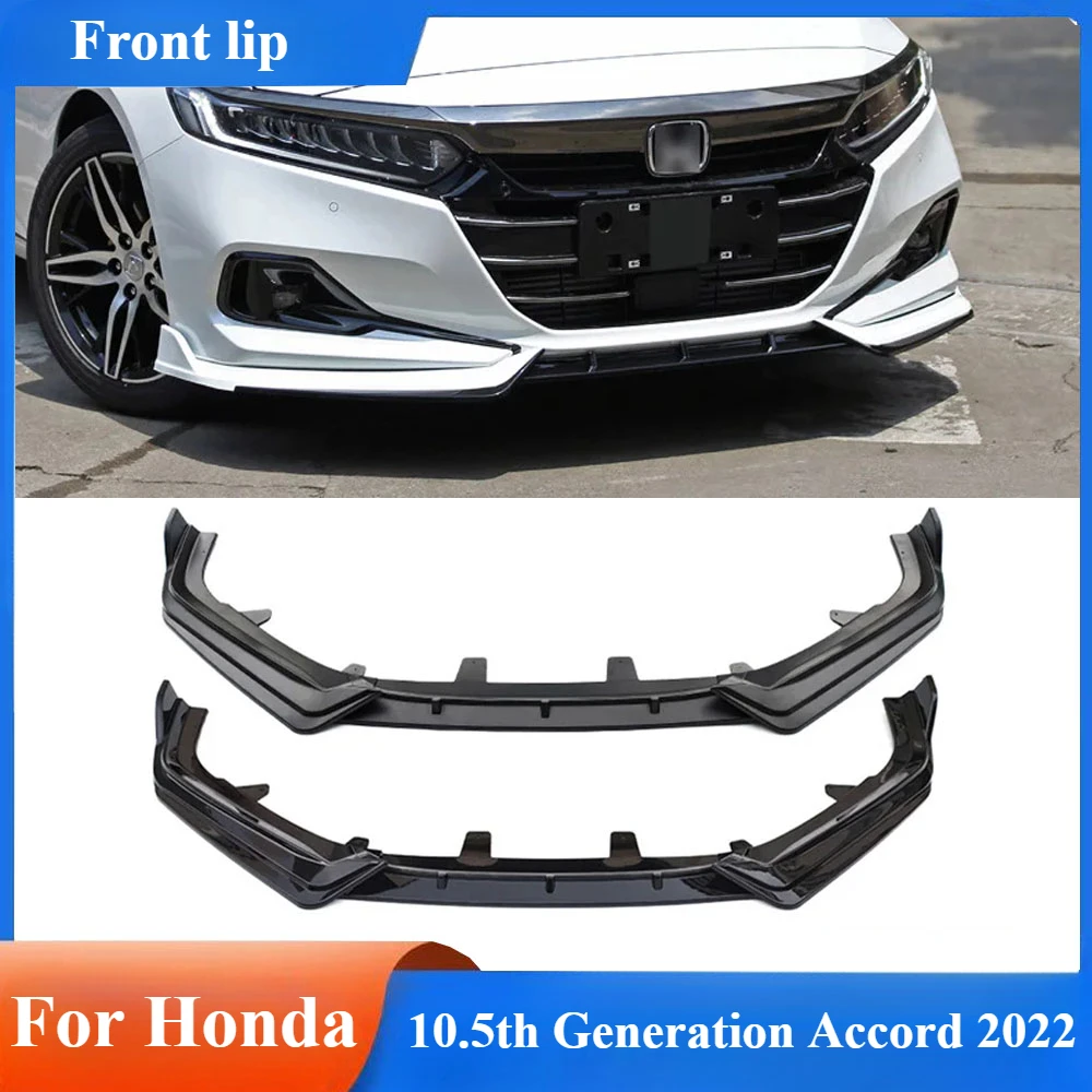 

For Honda 10.5th Generation Accord 2022 Car Front Bumper Lower Lip Body Kit Front Spoiler Splitter Chin Diffuser Perotector