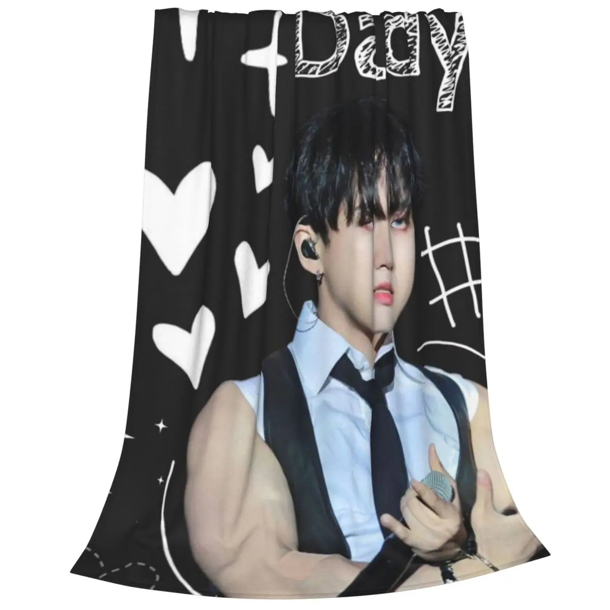 Fluffy Baby Blanket Kpop Seo ChangBin Sofa Camp Nap Bedspread Cozy Flannel Blanket Bedroom Decor