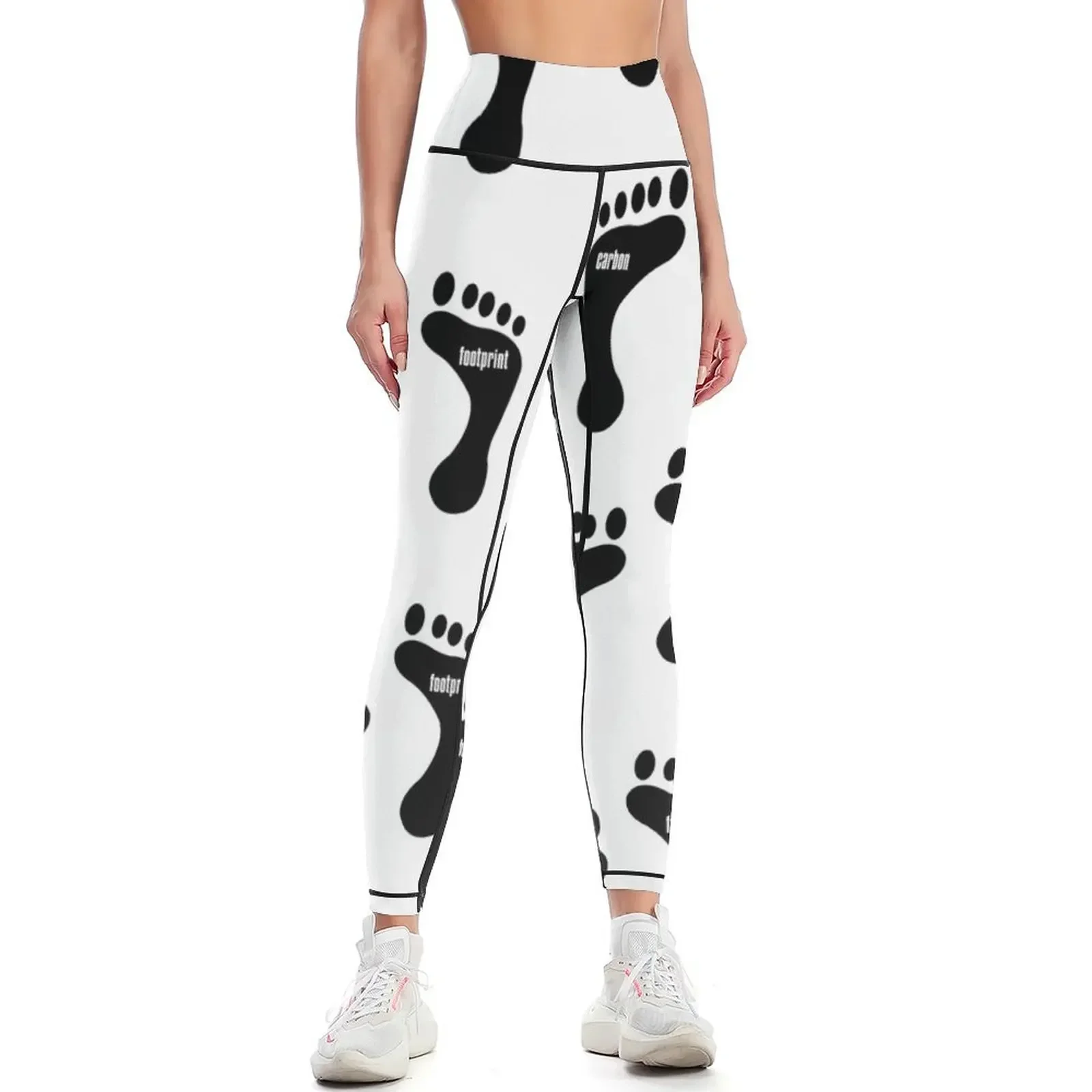 

Carbon Footprint Graphic Design Leggings sports woman gym fitness set gym sport pants legging push up Womens Leggings