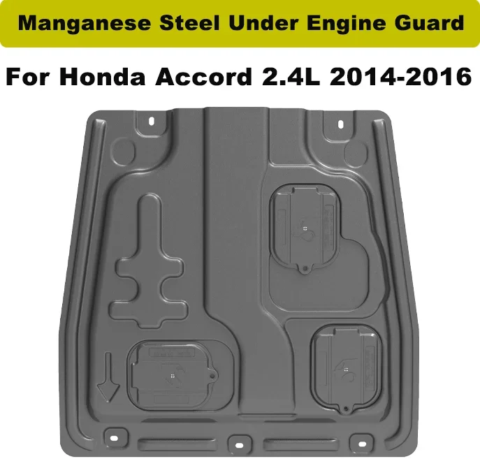 

Для Honda Accord 2.4L 14-16 марганцевая сталь под защитным приспособлением двигателя, капоты двигателя, щиток двигателя, автомобильные аксессуары.