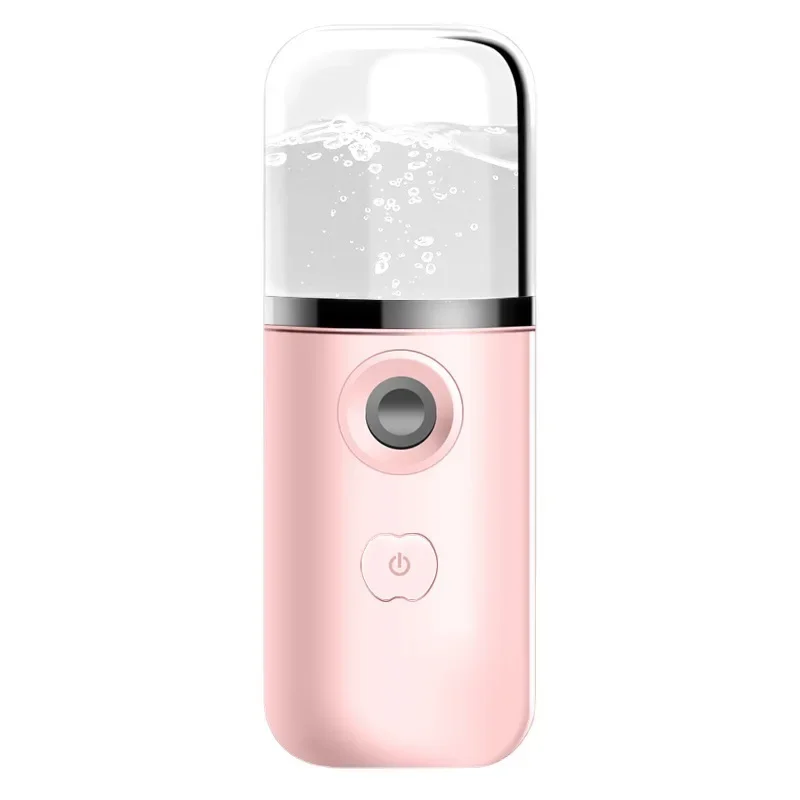 Mini Portable Humidifier Nano Mister Facial Steamer Device Beauty Spray Hydrating Apparatus Cold Spray Apparatus Rechargeable 25