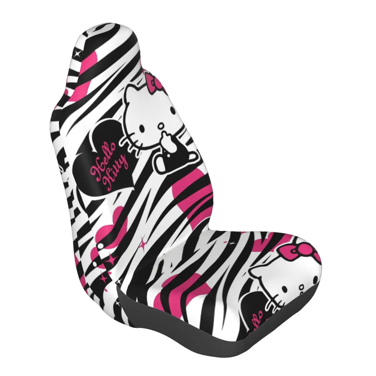 

Чехлы на автомобильные сиденья Hello Kittys Kawaill Cat, передние сиденья, цельная защита салона автомобиля, универсальные, подходят для внедорожников, грузовиков