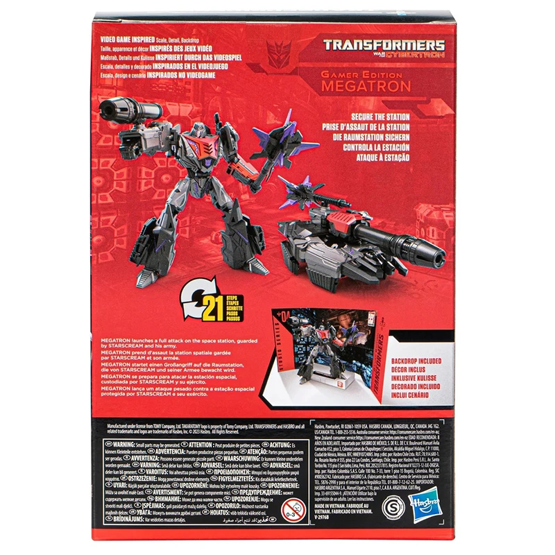 In Stock Original Hasbro Action Figure 18cm Transformers Studio Series SSGE-04 Voyager WFC Megatron Model Toy Gifts